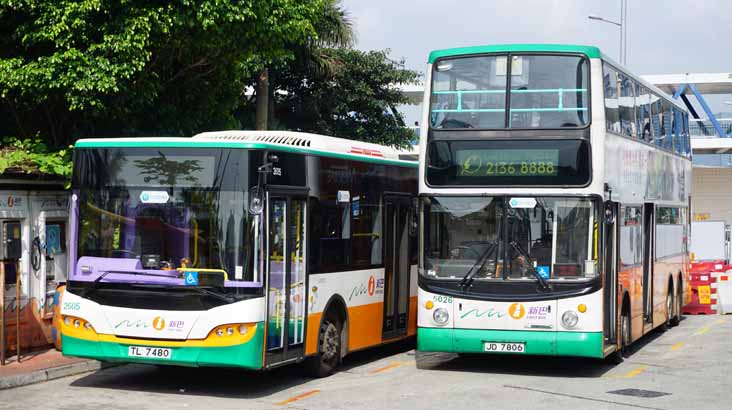 New World First Bus Youngman 2605 & Volvo B10TL Alexander ALX500 5026
